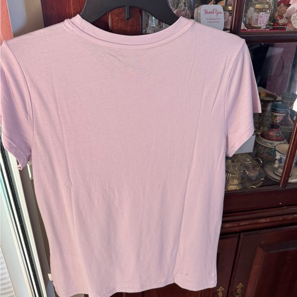 Calvin Klein Jeans Lavender Tee with Logo - Picture 4 of 6